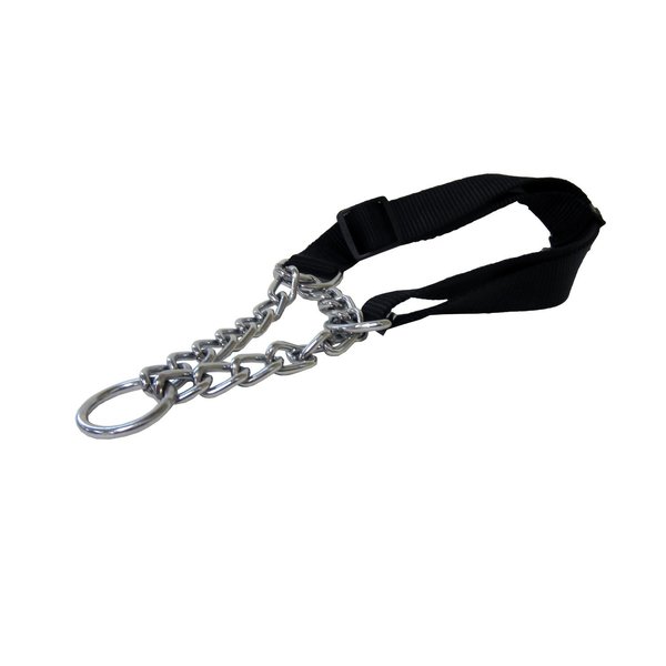 Boss Pet PDQ Black / Silver Steel Dog Collar Large 29081